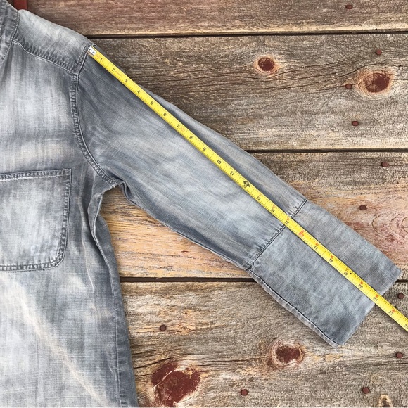💙Cloth & Stone Light Grey Chambray Shirt - Picture 4 of 12